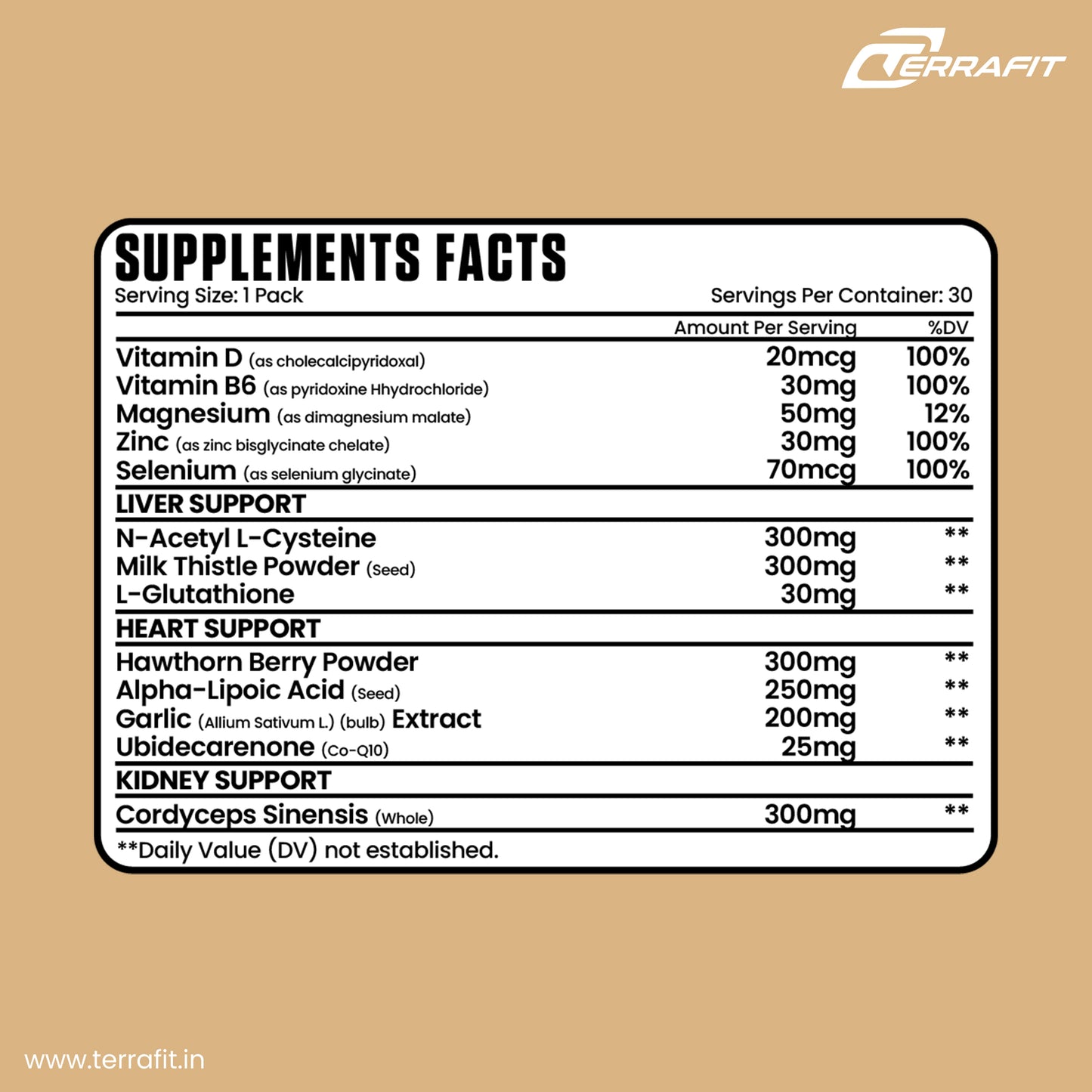 Terrafit Shield Supplement (30 Packs)